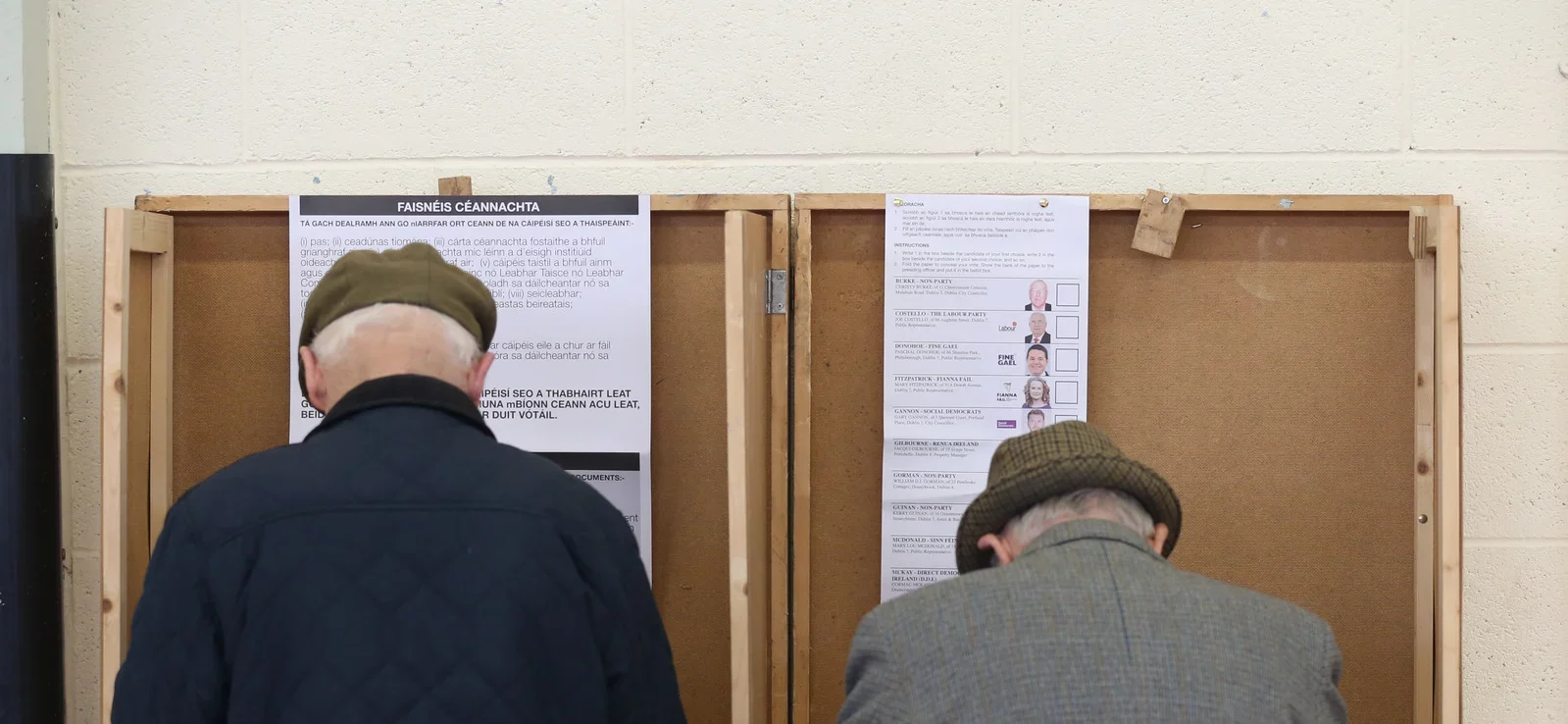 Decorative image of people voting