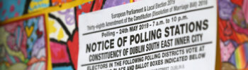 Image that says 'Notice of Polling Stations'