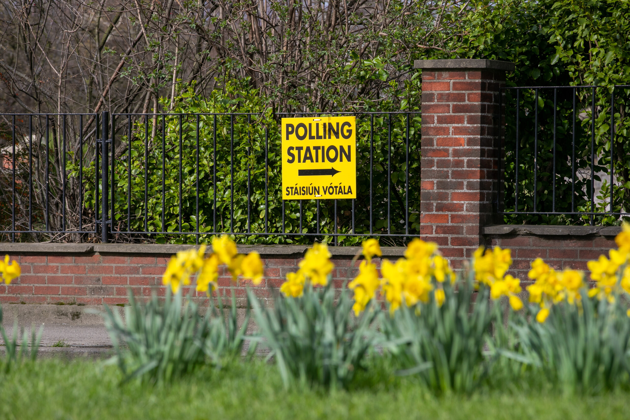 Polling Station sign