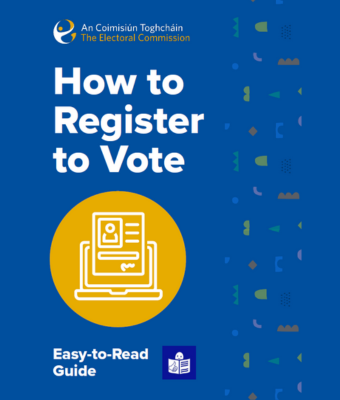 Cover for Hoe to Register to Vote Easy to Read Guide